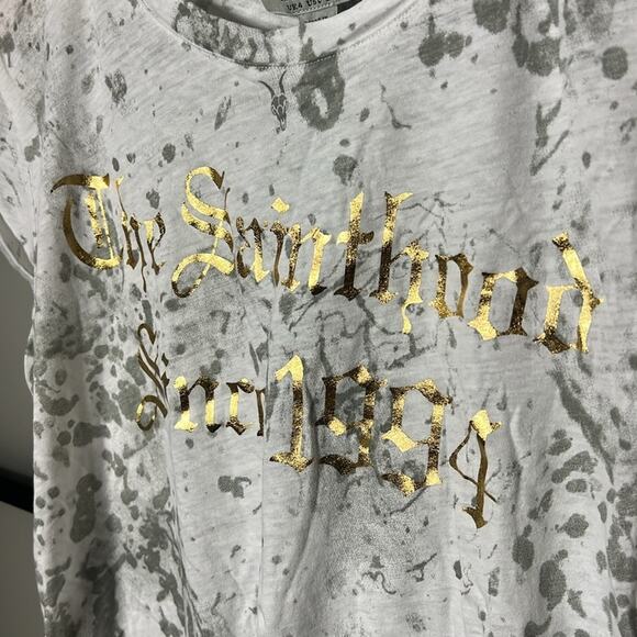 NWT ALLSAINTS Portland Anna cotton-jersey T-shirt Size 0 - Picture 3 of 7